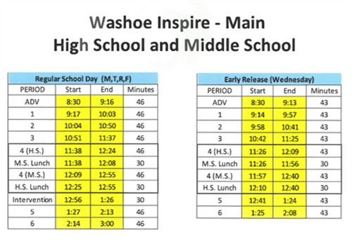 Bell Schedule